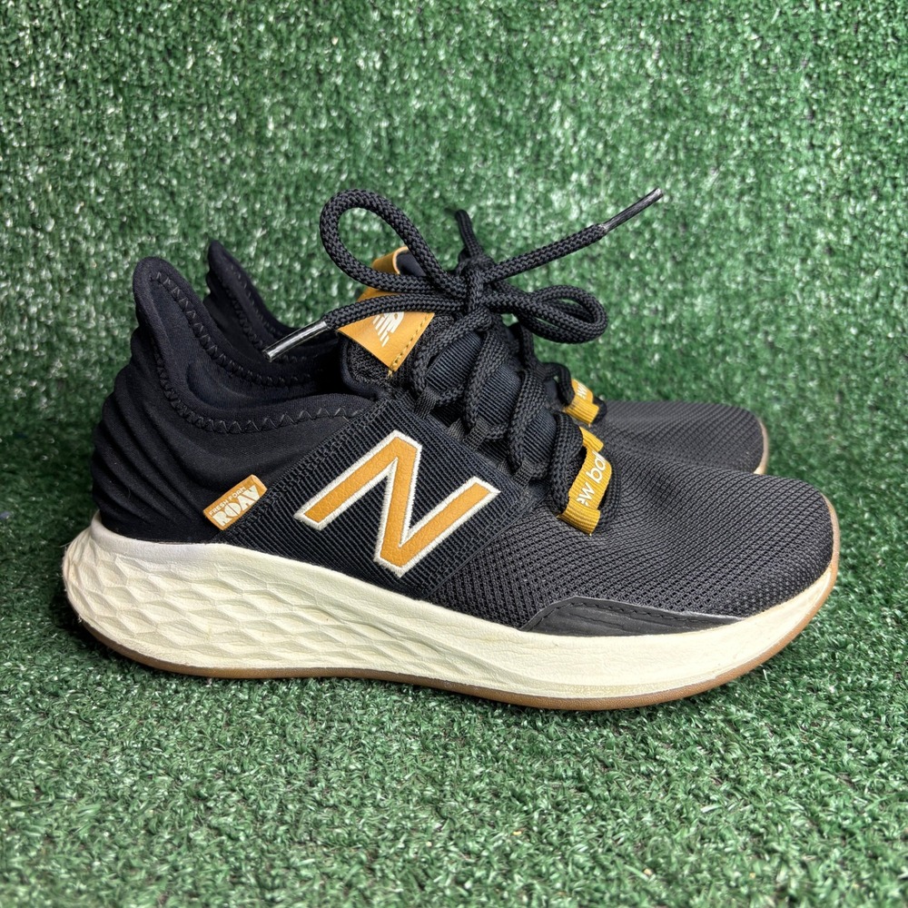 New Balance Fresh Foam Roav SBW Mesh Athletic Running Shoes Black Womens 6D Wide